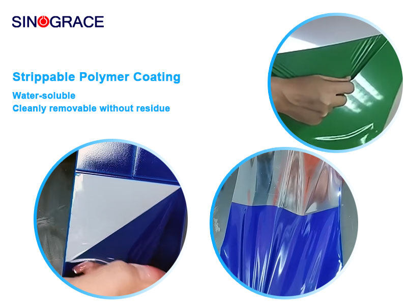 Water-based peelable resin