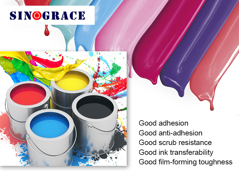 What role does acrylic resin play in ink?