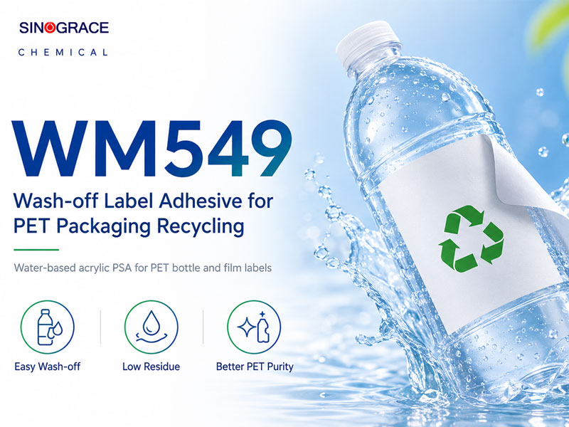 WM549 Wash-off Label Adhesive Supports PET Packaging Recycling